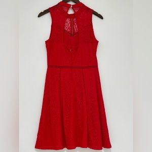 Red lace Bebe dress